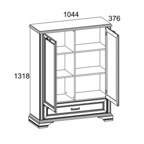 Шкаф 2D1SL, MONAKO, цвет Сосна винтаж/дуб анкона в Качканаре - kachkanar.ok-mebel.com | фото 3