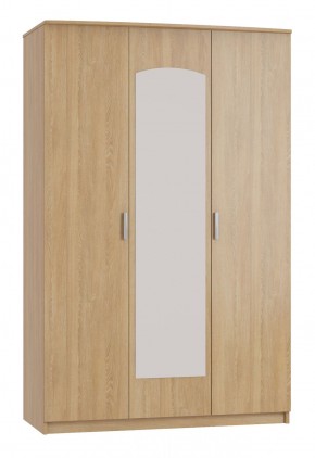 Шкаф 3-х дверный с зеркалом Шк210.1 МС Ирина в Качканаре - kachkanar.ok-mebel.com | фото