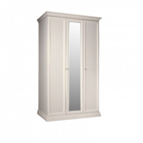 Шкаф 3-х дверный для платья и белья (1 зеркало) Амели штрих-лак (АМШ1/3) в Качканаре - kachkanar.ok-mebel.com | фото