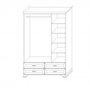 Шкаф 3-х дверный (корпус) Сиена в Качканаре - kachkanar.ok-mebel.com | фото 6