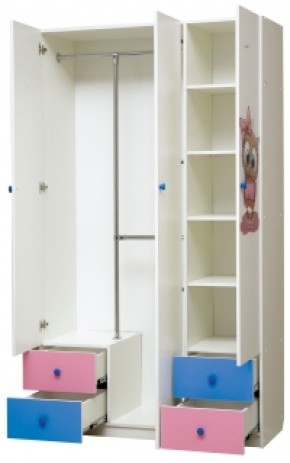 Шкаф 3-х дверный с ящиками и фотопечатью Совята 3.1 (1200) в Качканаре - kachkanar.ok-mebel.com | фото 2