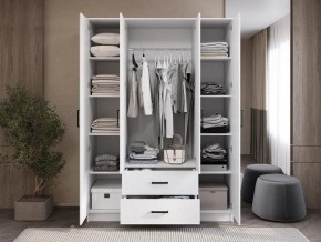 Шкаф 4-х створчатый Титан (белый) в Качканаре - kachkanar.ok-mebel.com | фото 2