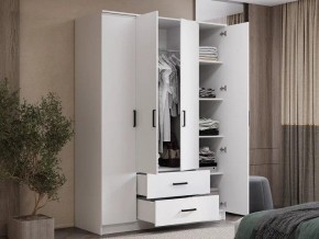 Шкаф 4-х створчатый Титан (белый) в Качканаре - kachkanar.ok-mebel.com | фото 4