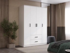 Шкаф 4-х створчатый Титан (белый) в Качканаре - kachkanar.ok-mebel.com | фото 5