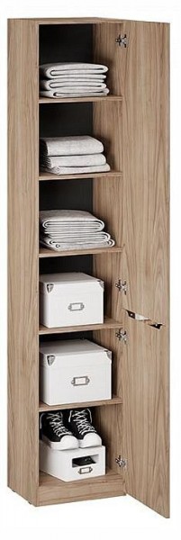 Шкаф для белья Глосс СМ-319.07.012 в Качканаре - kachkanar.ok-mebel.com | фото 2