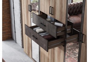 Шкаф для белья Паркинс в Качканаре - kachkanar.ok-mebel.com | фото 5