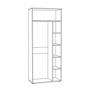 Шкаф для одежды 1751 Бьянка в Качканаре - kachkanar.ok-mebel.com | фото 2