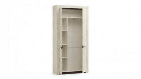 Шкаф для одежды 33.18 "Лючия" (бетон пайн белый / венге / белый) в Качканаре - kachkanar.ok-mebel.com | фото 2