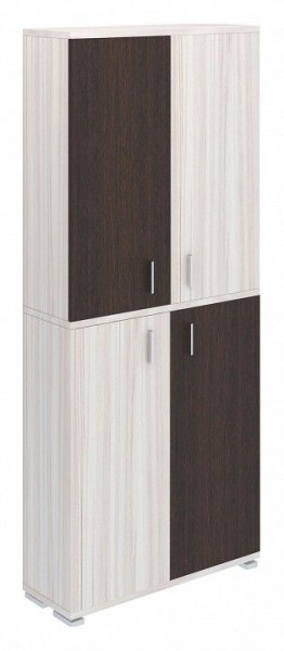 Шкаф книжный Домино ПУ-30-3 в Качканаре - kachkanar.ok-mebel.com | фото