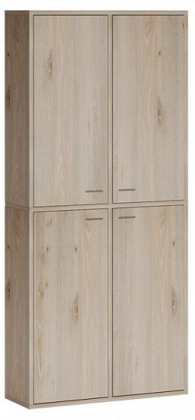 Шкаф книжный Домино СУ(ш2в2)+4ФГ в Качканаре - kachkanar.ok-mebel.com | фото