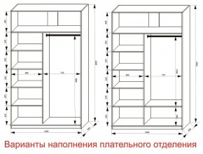 Шкаф-купе 1400 серии SOFT D8+D2+B2+PL4 (2 ящика+F обр.штанга) профиль «Графит» в Качканаре - kachkanar.ok-mebel.com | фото 8