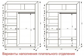 Шкаф-купе 1600 серии SOFT D6+D4+B2+PL2 (2 ящика+1штанга+1 полка) профиль «Капучино» в Качканаре - kachkanar.ok-mebel.com | фото 8