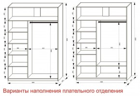 Шкаф-купе 1600 серии SOFT D8+D2+B2+PL4 (2 ящика+F обр.штанга) профиль «Графит» в Качканаре - kachkanar.ok-mebel.com | фото 7