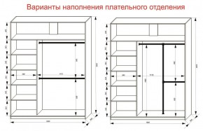 Шкаф-купе 1800 серии SOFT D1+D3+B2+PL1 (2 ящика+1штанга) профиль «Графит» в Качканаре - kachkanar.ok-mebel.com | фото 7