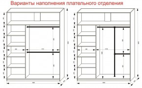 Шкаф-купе 1800 серии SOFT D8+D2+B2+PL4 (2 ящика+F обр.штанга) профиль «Графит» в Качканаре - kachkanar.ok-mebel.com | фото 8