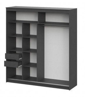 Шкаф-купе ШКП 3 МАКС (2000) Графит серый в Качканаре - kachkanar.ok-mebel.com | фото 3