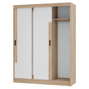 Шкаф-купе Смарт ШКК-06 (дуб сонома/белый) в Качканаре - kachkanar.ok-mebel.com | фото 4