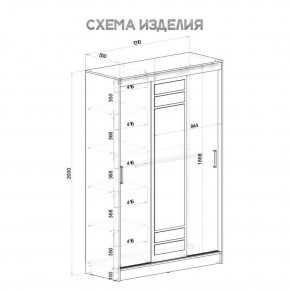 Шкаф-купе Тео ШКК-02 (крафт/белый) в Качканаре - kachkanar.ok-mebel.com | фото 5