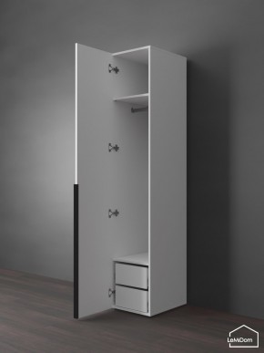 Шкаф Linnea MHR-1-3 2050х400х510 (Белый-М 11.1.1) в Качканаре - kachkanar.ok-mebel.com | фото 5