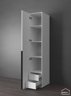 Шкаф Linnea MHR-1-4 2050х400х510 (Белый-М 11.1.1) в Качканаре - kachkanar.ok-mebel.com | фото 6