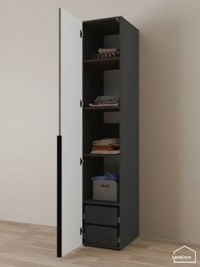 Шкаф Linnea MHR-1-4 2050х400х510 (Графит-М 11.1.25) в Качканаре - kachkanar.ok-mebel.com | фото 5
