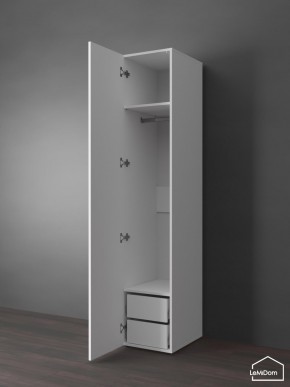 Шкаф Linnea MHR-1PO-3 2050х400х510 (Белый-М 11.1.1) в Качканаре - kachkanar.ok-mebel.com | фото 4