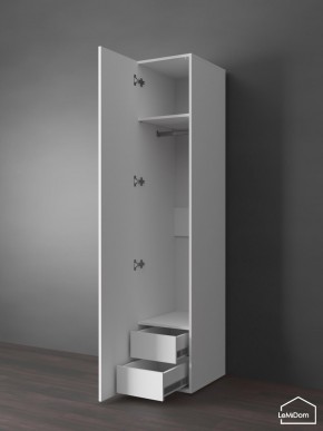 Шкаф Linnea MHR-1PO-3 2050х400х510 (Белый-М 11.1.1) в Качканаре - kachkanar.ok-mebel.com | фото 5