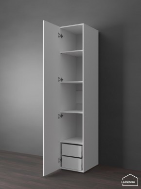 Шкаф Linnea MHR-1PO-4 2050х400х510 (Белый-М 11.1.1) в Качканаре - kachkanar.ok-mebel.com | фото 5