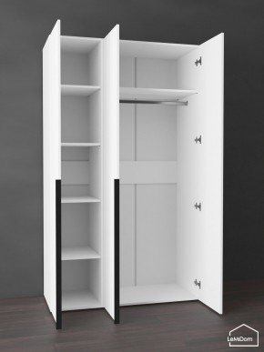 Шкаф Linnea MHR-3-1 2050х1200х510 (Белый-М 11.1.1) в Качканаре - kachkanar.ok-mebel.com | фото 4