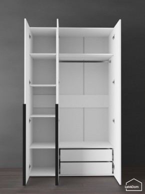 Шкаф Linnea MHR-3-2 2050х1200х510 (Белый-М 11.1.1) в Качканаре - kachkanar.ok-mebel.com | фото 5