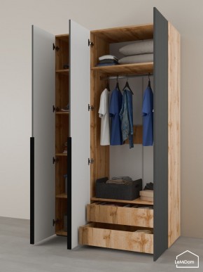 Шкаф Linnea MHR-3-2 2050х1200х510 (ДВ-М 11.1.25) в Качканаре - kachkanar.ok-mebel.com | фото 6
