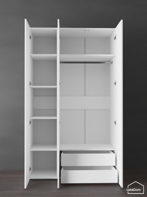 Шкаф Linnea MHR-3PO-2 2050х1200х510 (Белый-М 11.1.1) в Качканаре - kachkanar.ok-mebel.com | фото 5