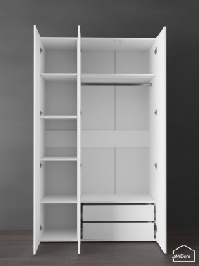 Шкаф Linnea MHR-3PO-2 2050х1200х510 (Белый-М 11.1.1) в Качканаре - kachkanar.ok-mebel.com | фото 6