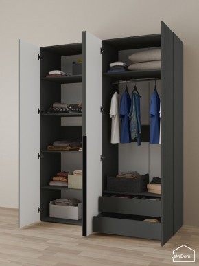 Шкаф Linnea MHR-4-2 2050х1600х510 (Графит-М 11.1.25) в Качканаре - kachkanar.ok-mebel.com | фото 5