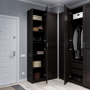 Шкаф МАКС однодверный узкий, цвет Дуб Венге в Качканаре - kachkanar.ok-mebel.com | фото 4