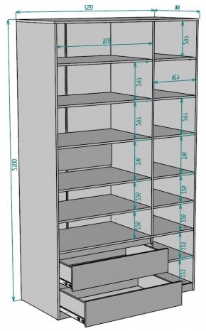 Шкаф Мальта H219 в Качканаре - kachkanar.ok-mebel.com | фото 2