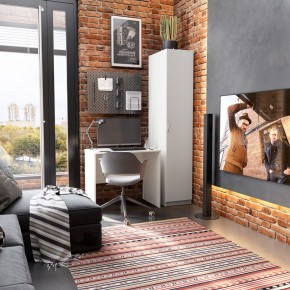 Шкаф ОРИОН однодверный, цвет белый в Качканаре - kachkanar.ok-mebel.com | фото 4