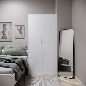 Шкаф ПЕГАС двухдверный, цвет белый в Качканаре - kachkanar.ok-mebel.com | фото 4