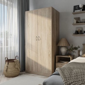 Шкаф ПЕГАС двухдверный, цвет Дуб Сонома в Качканаре - kachkanar.ok-mebel.com | фото 4