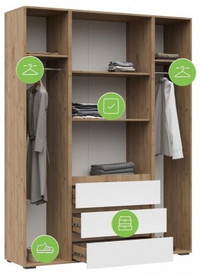 Шкаф платяной Элла в Качканаре - kachkanar.ok-mebel.com | фото 4