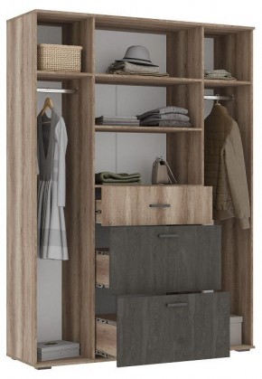 Шкаф платяной Паркинс в Качканаре - kachkanar.ok-mebel.com | фото 2