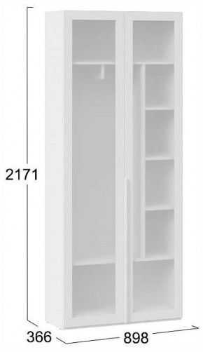 Шкаф платяной Порто СМ-393.07.226 в Качканаре - kachkanar.ok-mebel.com | фото 4