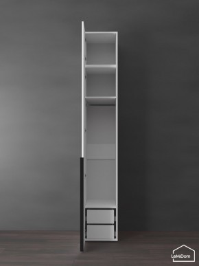 Шкаф с антресолью Linnea MHR-1A-3 2450х400х510 (Белый-М 11.1.1) в Качканаре - kachkanar.ok-mebel.com | фото 5
