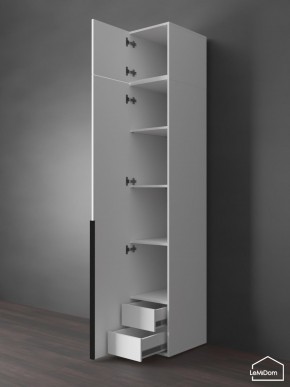 Шкаф с антресолью Linnea MHR-1A-4 2450х400х510 (Белый-М 11.1.1) в Качканаре - kachkanar.ok-mebel.com | фото 5