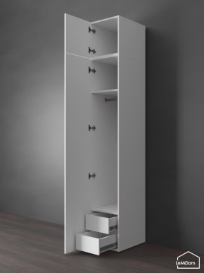 Шкаф с антресолью Linnea MHR-1POA-3 2450х400х510 (Белый-М 11.1.2) в Качканаре - kachkanar.ok-mebel.com | фото 6