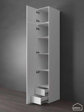 Шкаф с антресолью Linnea MHR-1POA-4 2450х400х510 (Белый-М 11.1.2) в Качканаре - kachkanar.ok-mebel.com | фото 5