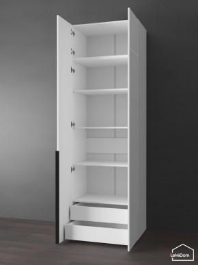 Шкаф с антресолью Linnea MHR-2A-4 2450х800х510 (Белый-М 11.1.1) в Качканаре - kachkanar.ok-mebel.com | фото 5