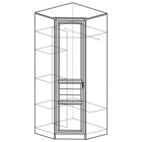 Шкаф угловой 50 Лира Нортон светлый (угол 854х854) в Качканаре - kachkanar.ok-mebel.com | фото 2