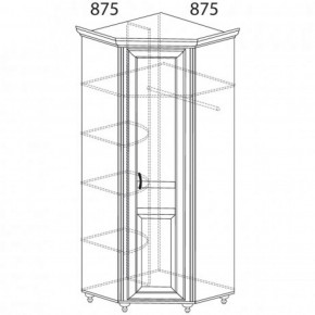 Шкаф угловой №862 "Ралли" (Угол 875*875) в Качканаре - kachkanar.ok-mebel.com | фото 2