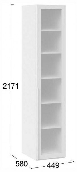 Шкаф-витрина Порто СМ-393.07.008 в Качканаре - kachkanar.ok-mebel.com | фото 3